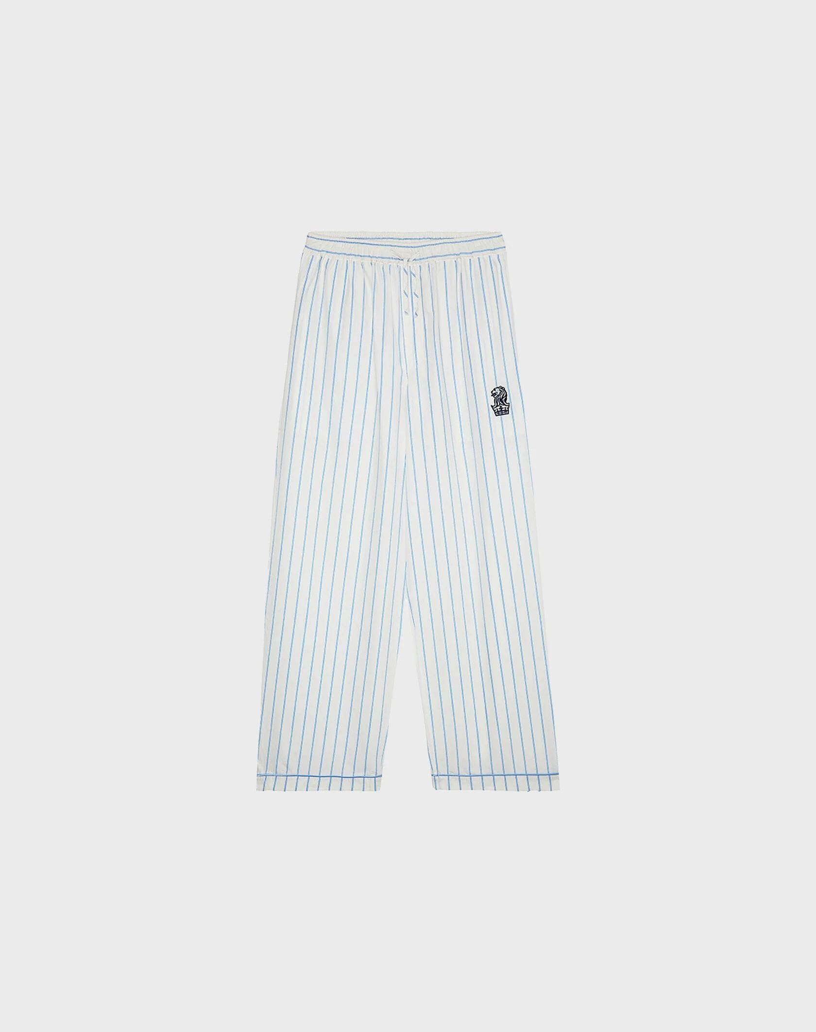 Late Checkout White/Light Blue Stripe Pajama Pants, $290 (approx. P18,233.58), THE RITZ-CARLTON, shop.marriott.com
